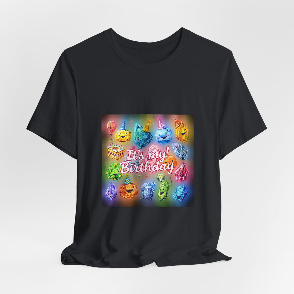 It's My Birthday Crystal Party T-Shirt | Dark Neutrals & Reds