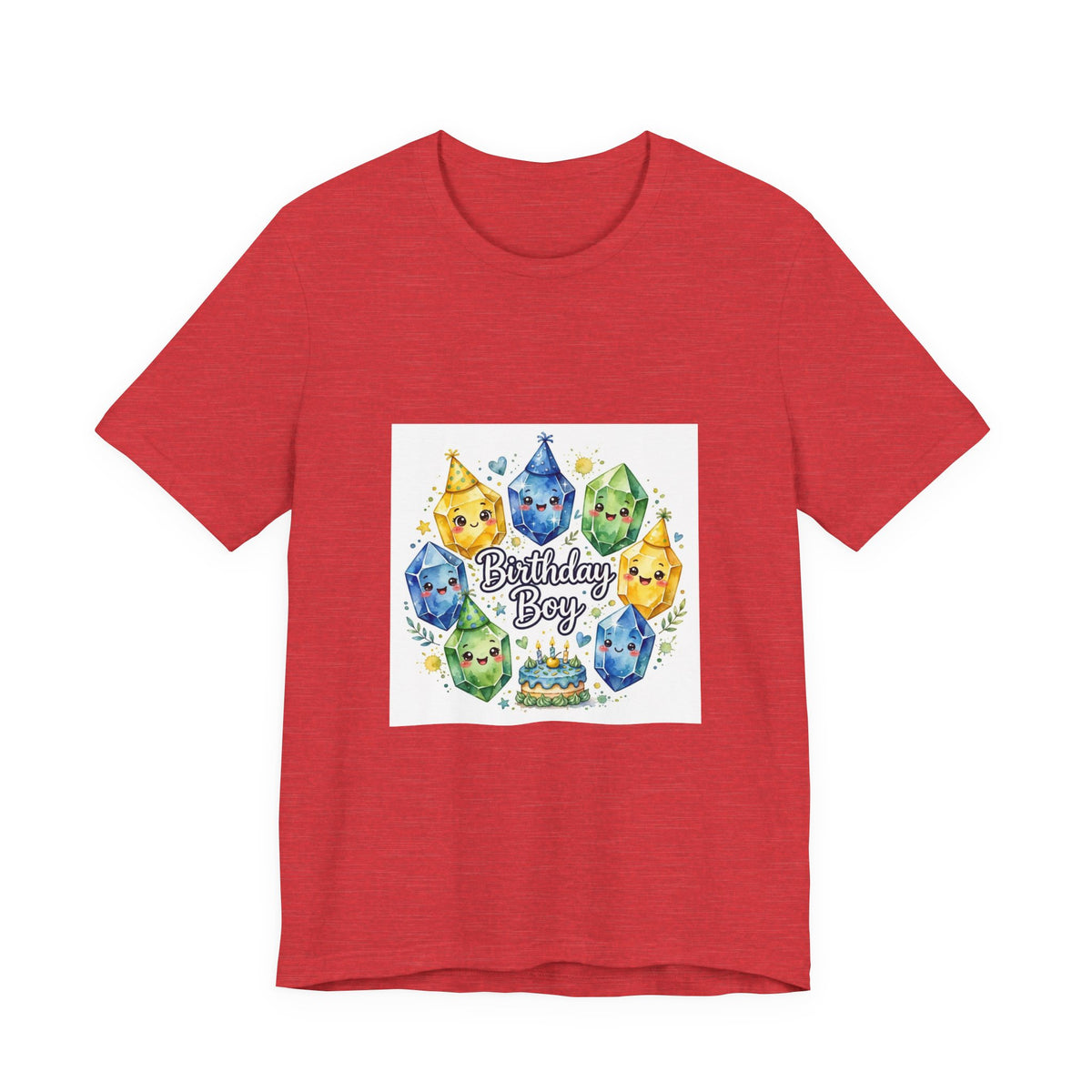 Birthday Boy Crystal Party T-Shirt | Dark Neutrals & Reds