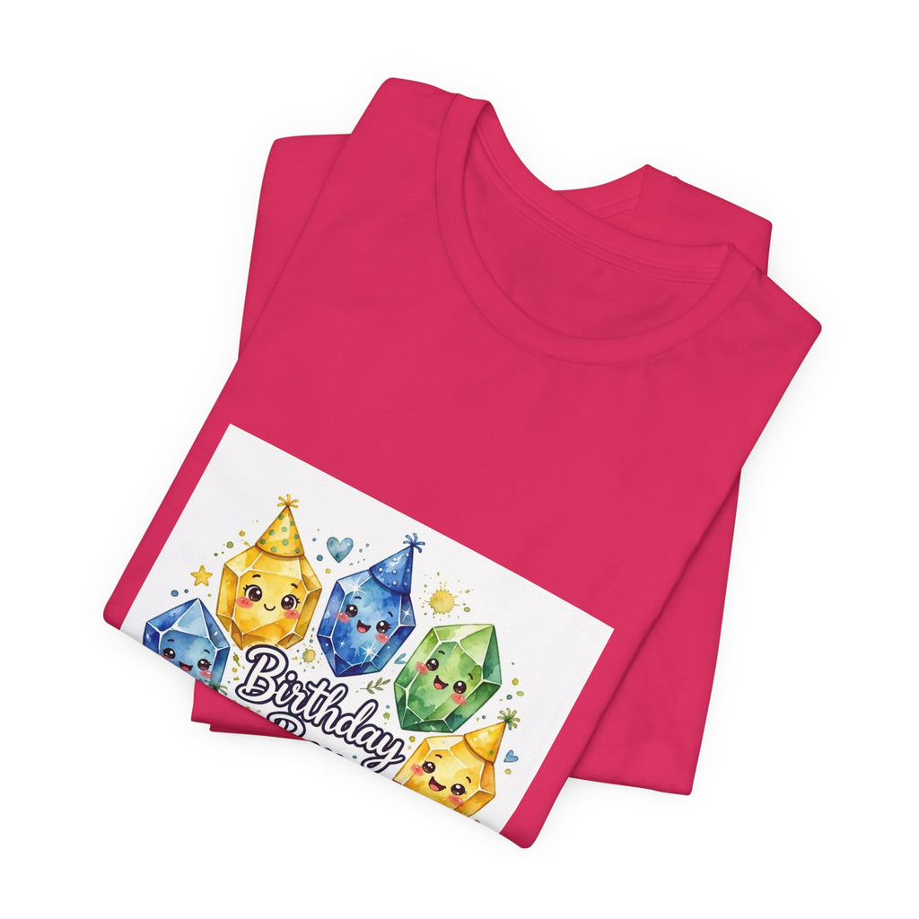 Birthday Boy Crystal Party T-Shirt | Pinks & Orchid