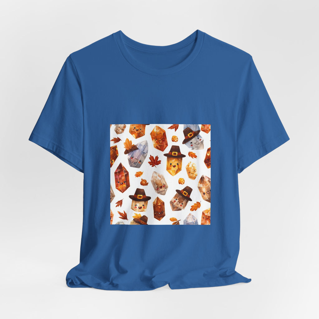 Thanksgiving Crystal Harvest T-Shirt | Soft Blues