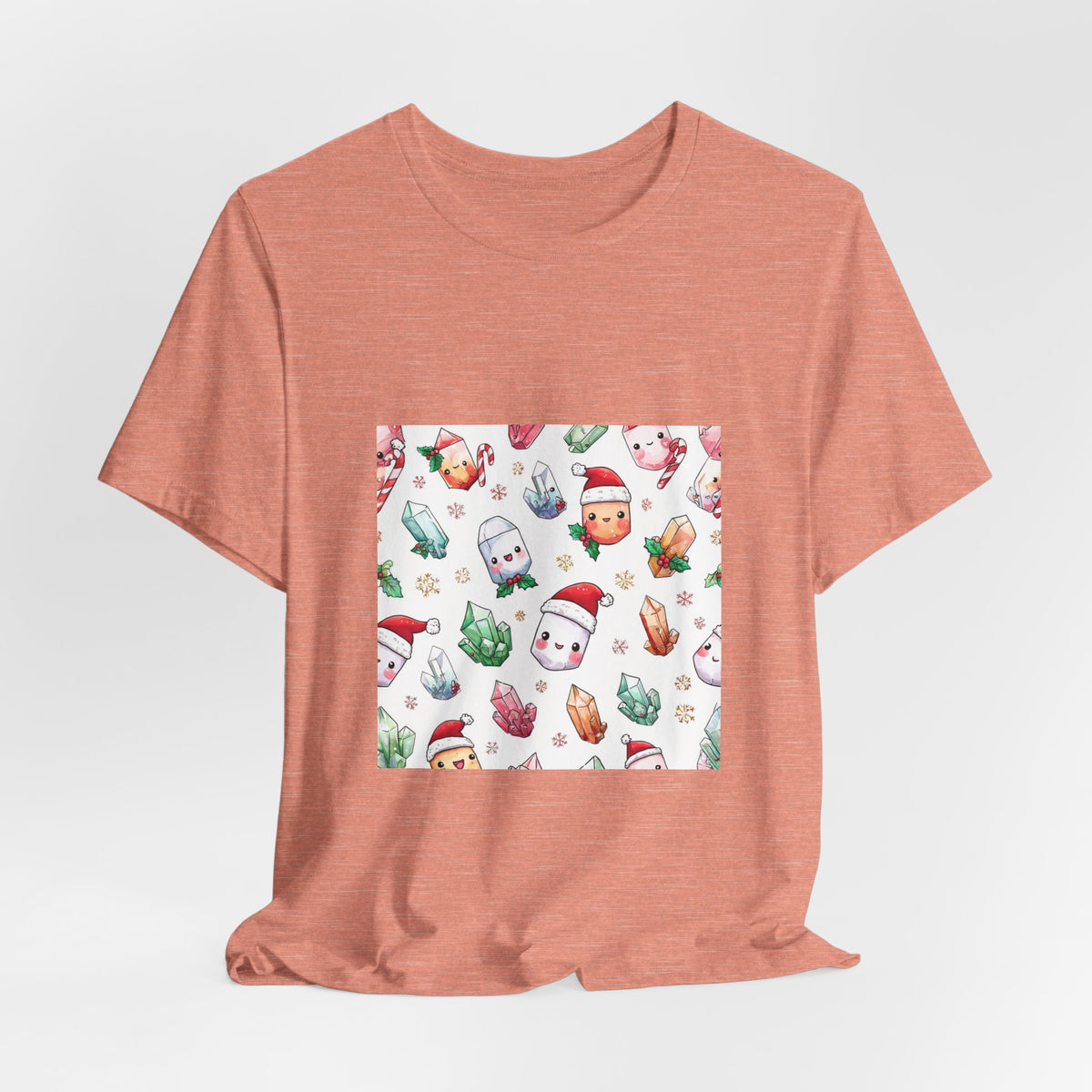 Pastel Christmas Crystal Friends T-Shirt | Pinks & Orchid