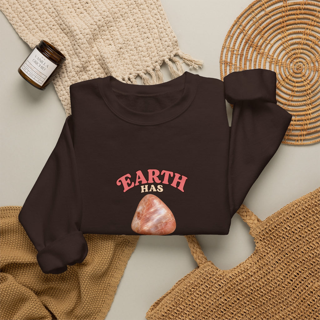 Earth Has Excellent Taste — Peach Moonstone Crewneck | Earth Tones & Brights