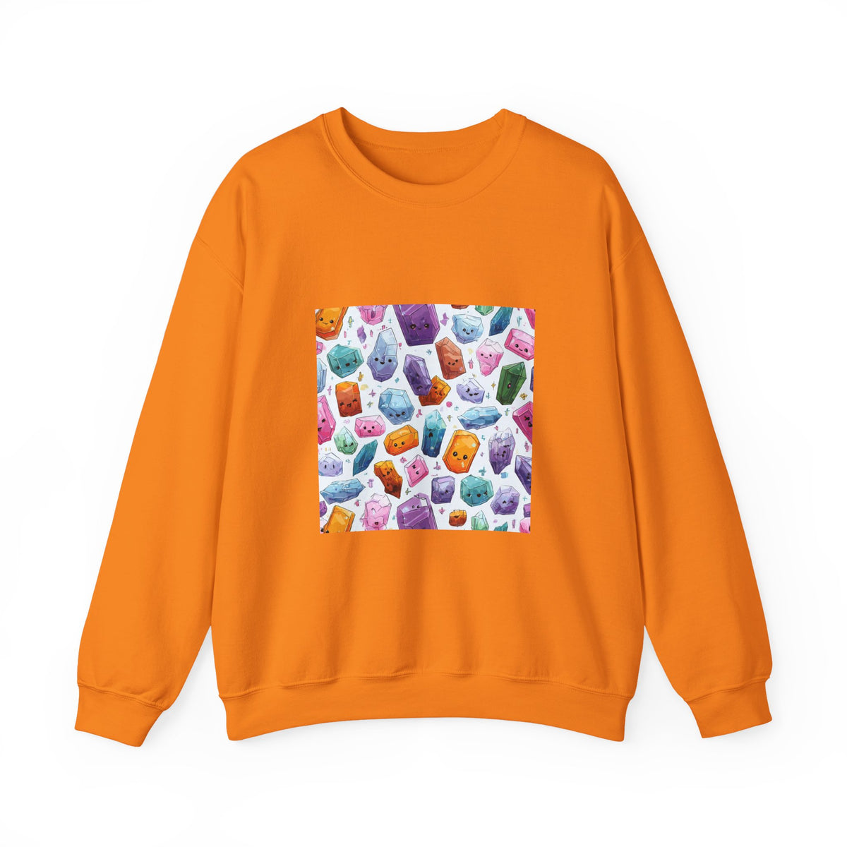 Pastel Crystal Friends Crewneck | Earth Tones & Brights