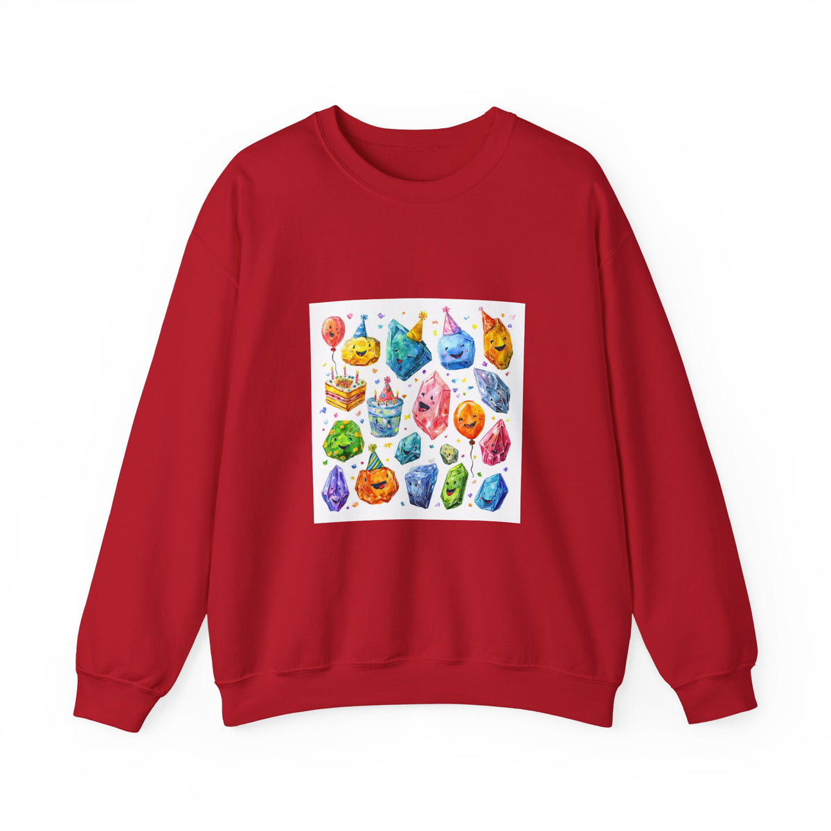 Crystal Birthday Party Crewneck | Neutrals & Reds