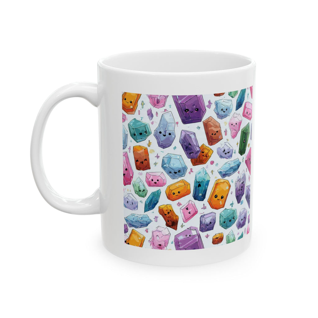 Pastel Crystal Friends White Mug