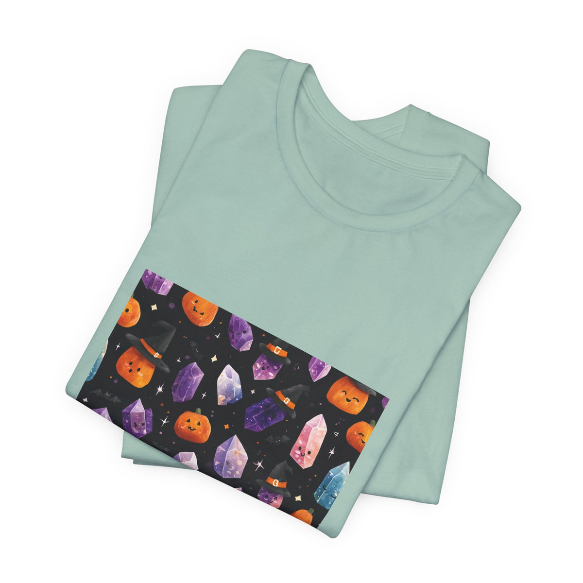 Halloween Crystal Party T-Shirt | Soft Blues