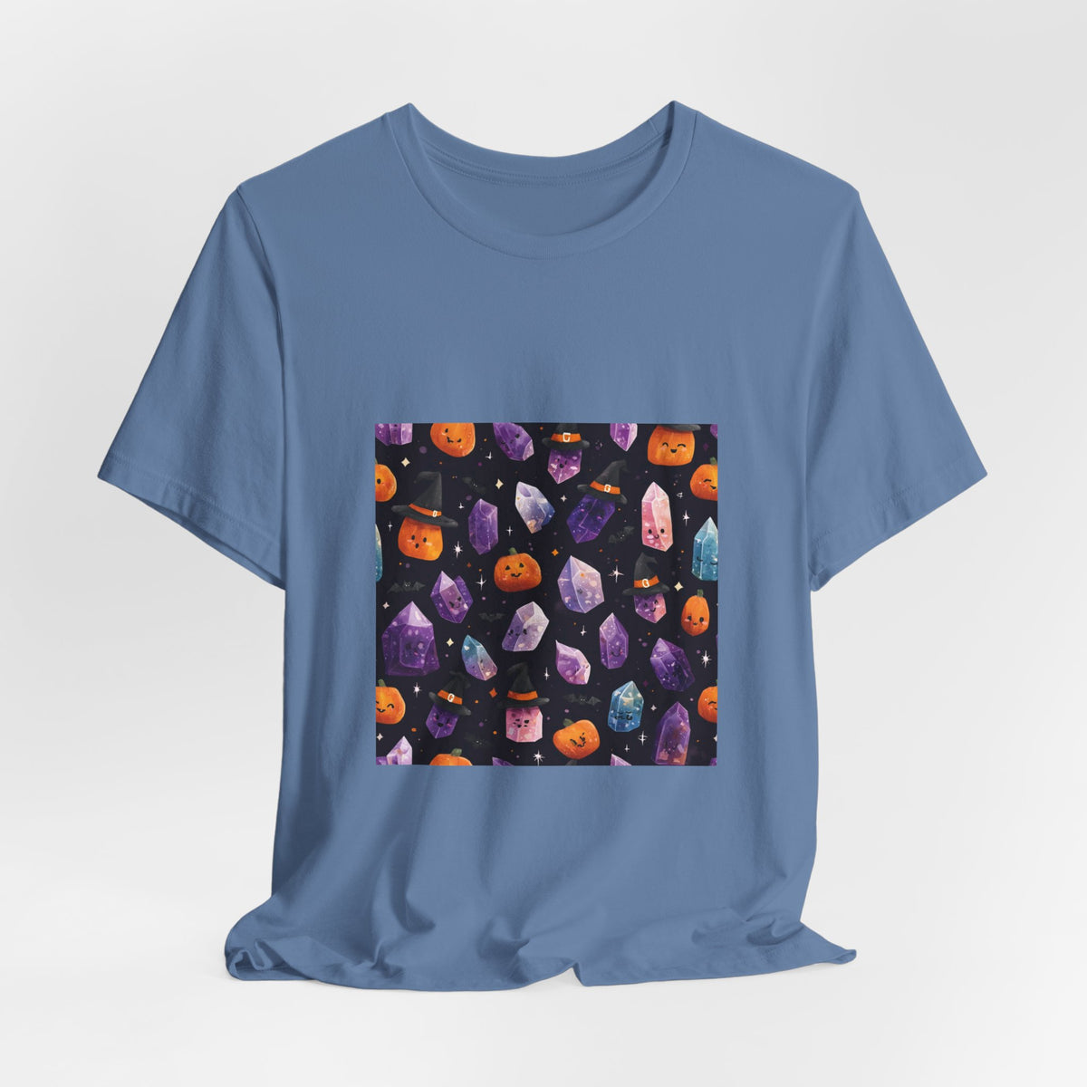 Halloween Crystal Party T-Shirt | Soft Blues