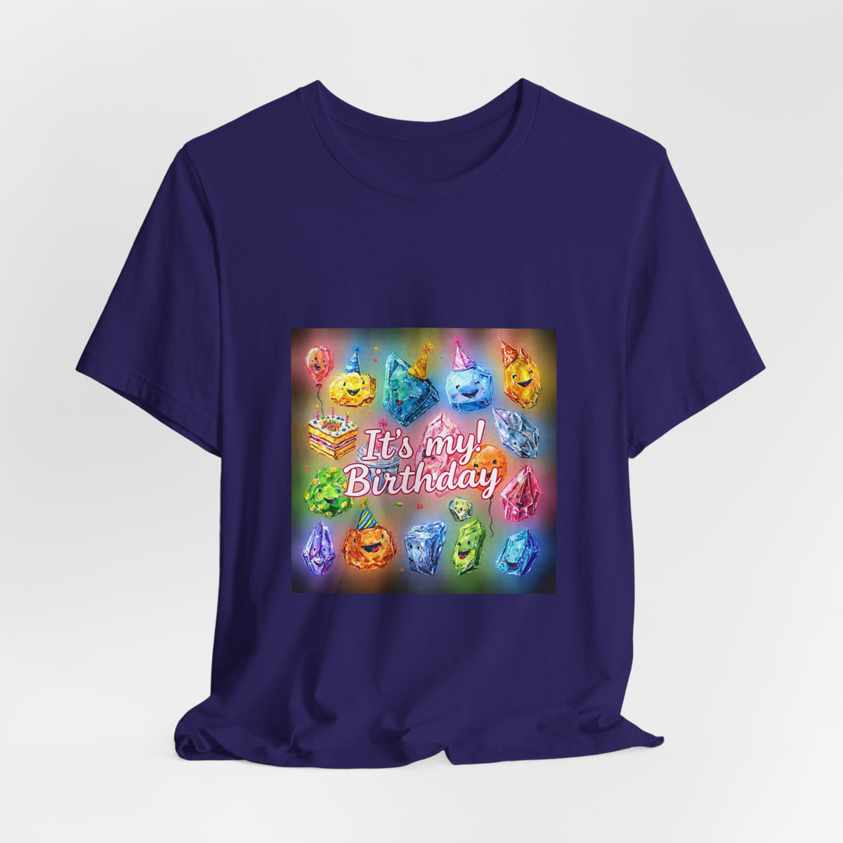 It's My Birthday Crystal Party T-Shirt | Royal, Navy & Purple