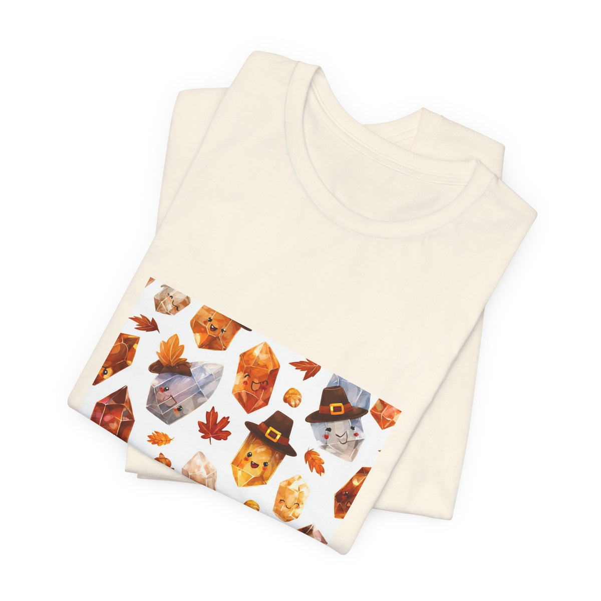 Thanksgiving Crystal Harvest T-Shirt | Sandy Neutrals & Oranges