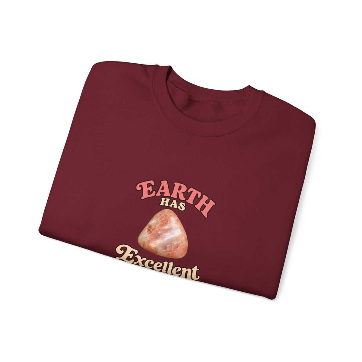 Earth Has Excellent Taste — Peach Moonstone Crewneck | Earth Tones & Brights