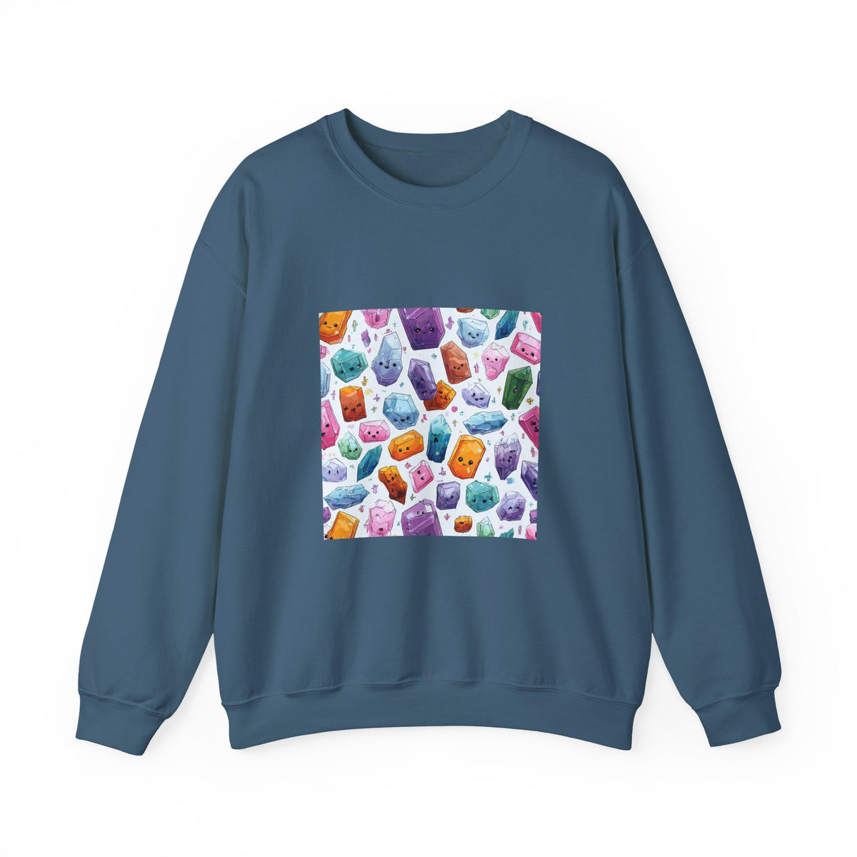 Pastel Crystal Friends Crewneck | Blues, Purples & Pinks