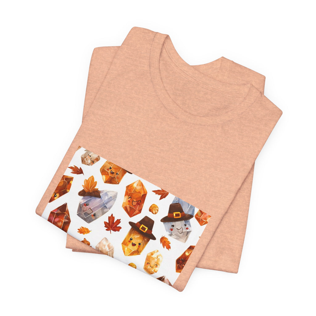 Thanksgiving Crystal Harvest T-Shirt | Peach & Sunset