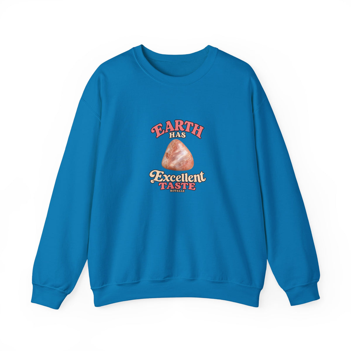 Earth Has Excellent Taste — Peach Moonstone Crewneck | Blues, Purples & Pinks