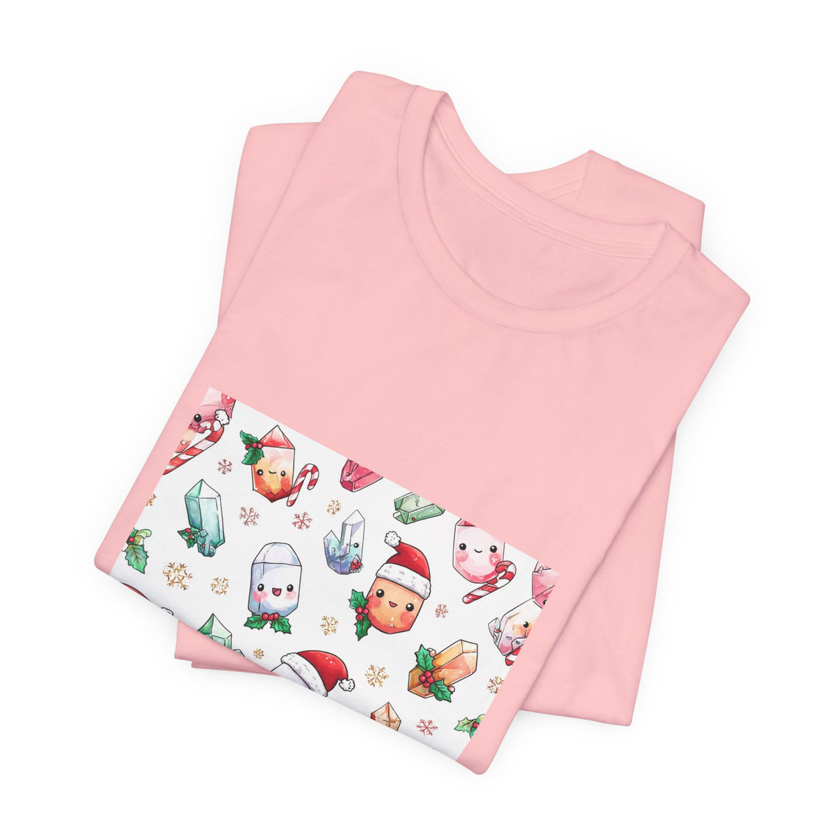 Pastel Christmas Crystal Friends T-Shirt | Pinks & Orchid