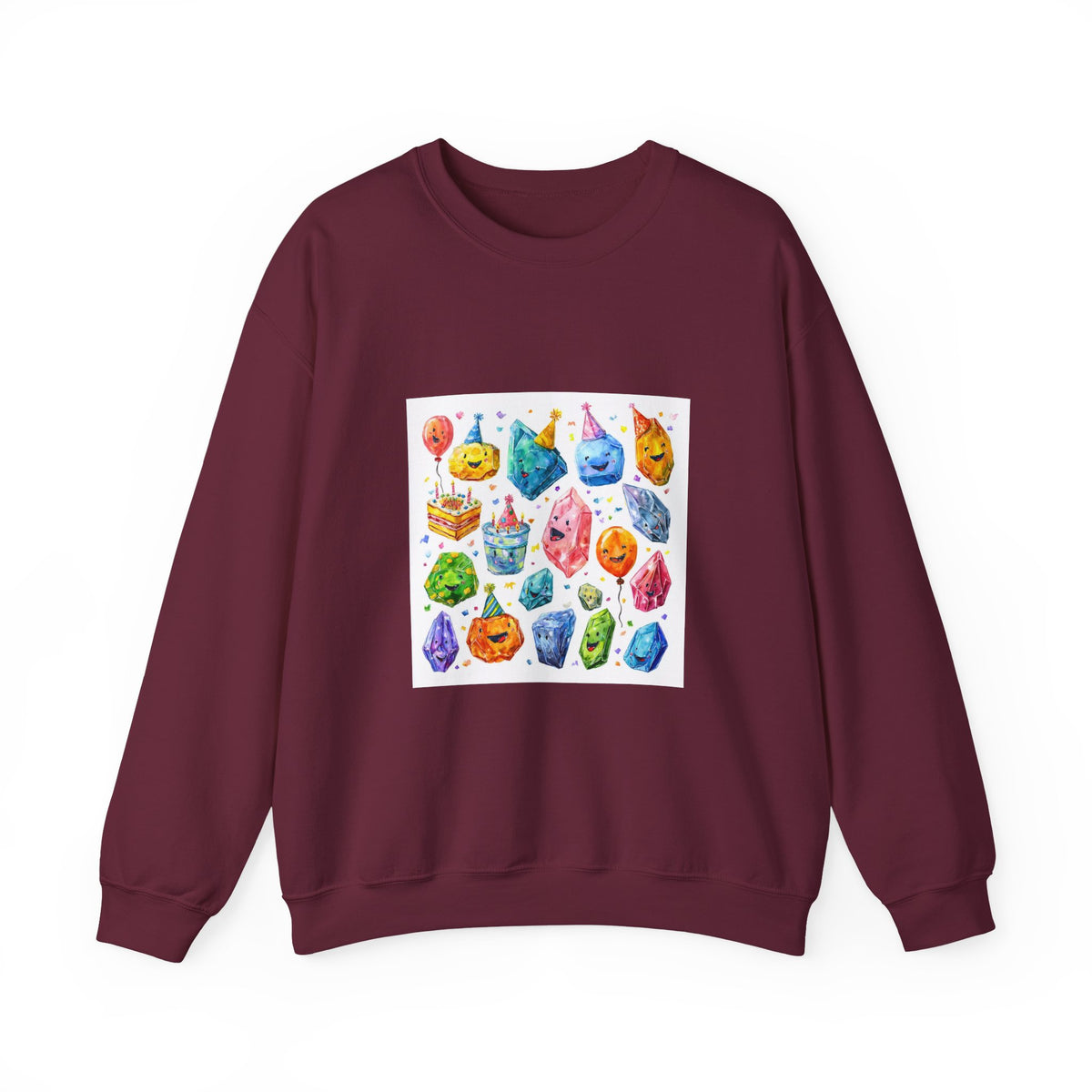 Crystal Birthday Party Crewneck | Earth Tones & Brights