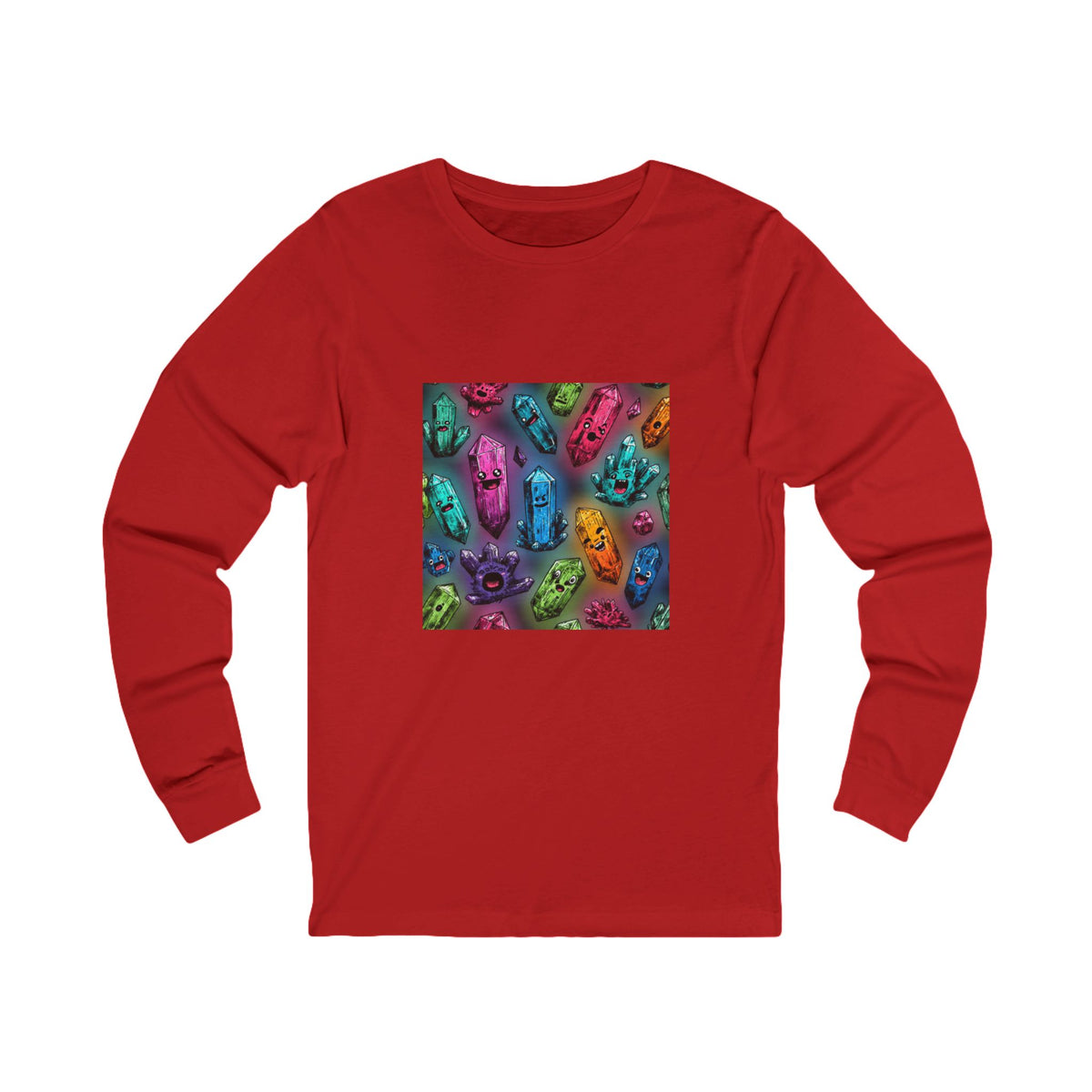 Colorful Crystal Characters Long Sleeve T-Shirt