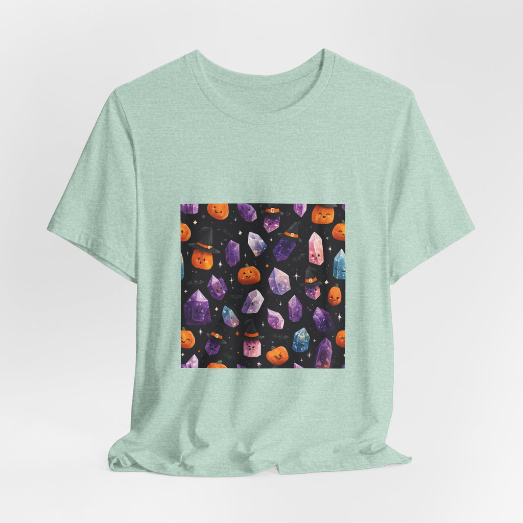 Halloween Crystal Party T-Shirt | Golds, Mints & Teal