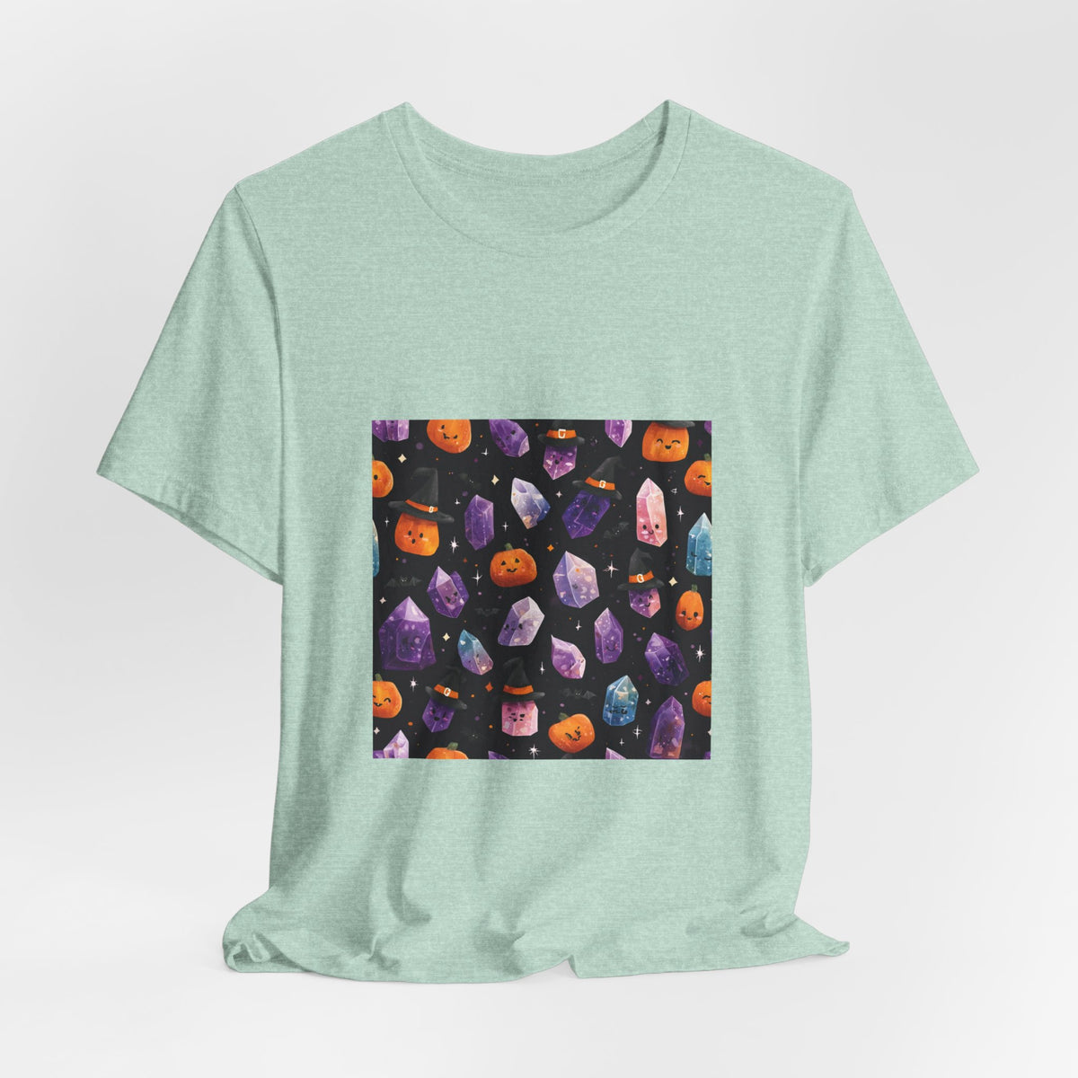 Halloween Crystal Party T-Shirt | Golds, Mints & Teal