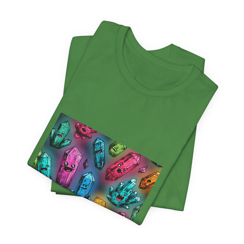 Colorful Crystal Characters T-Shirt | Greens