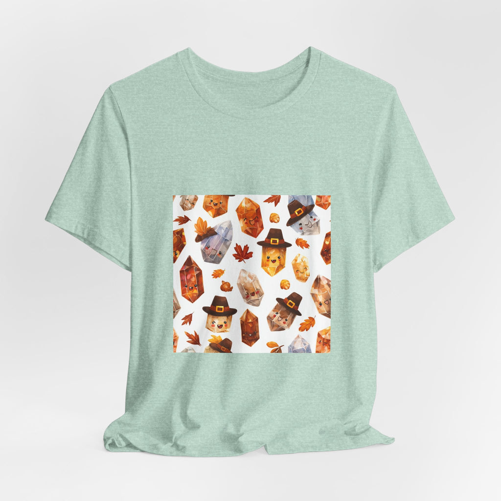 Thanksgiving Crystal Harvest T-Shirt | Golds, Mints & Teal