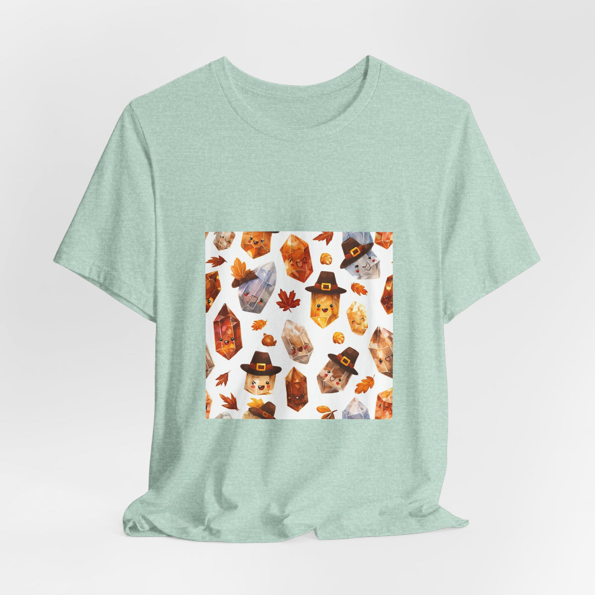 Thanksgiving Crystal Harvest T-Shirt | Golds, Mints & Teal