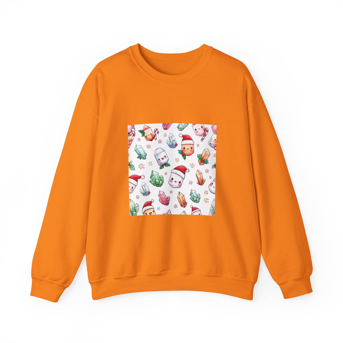 Pastel Christmas Crystal Friends Crewneck | Earth Tones & Brights