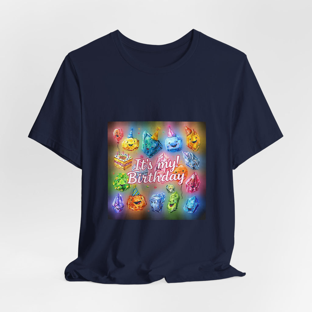 It's My Birthday Crystal Party T-Shirt | Royal, Navy & Purple