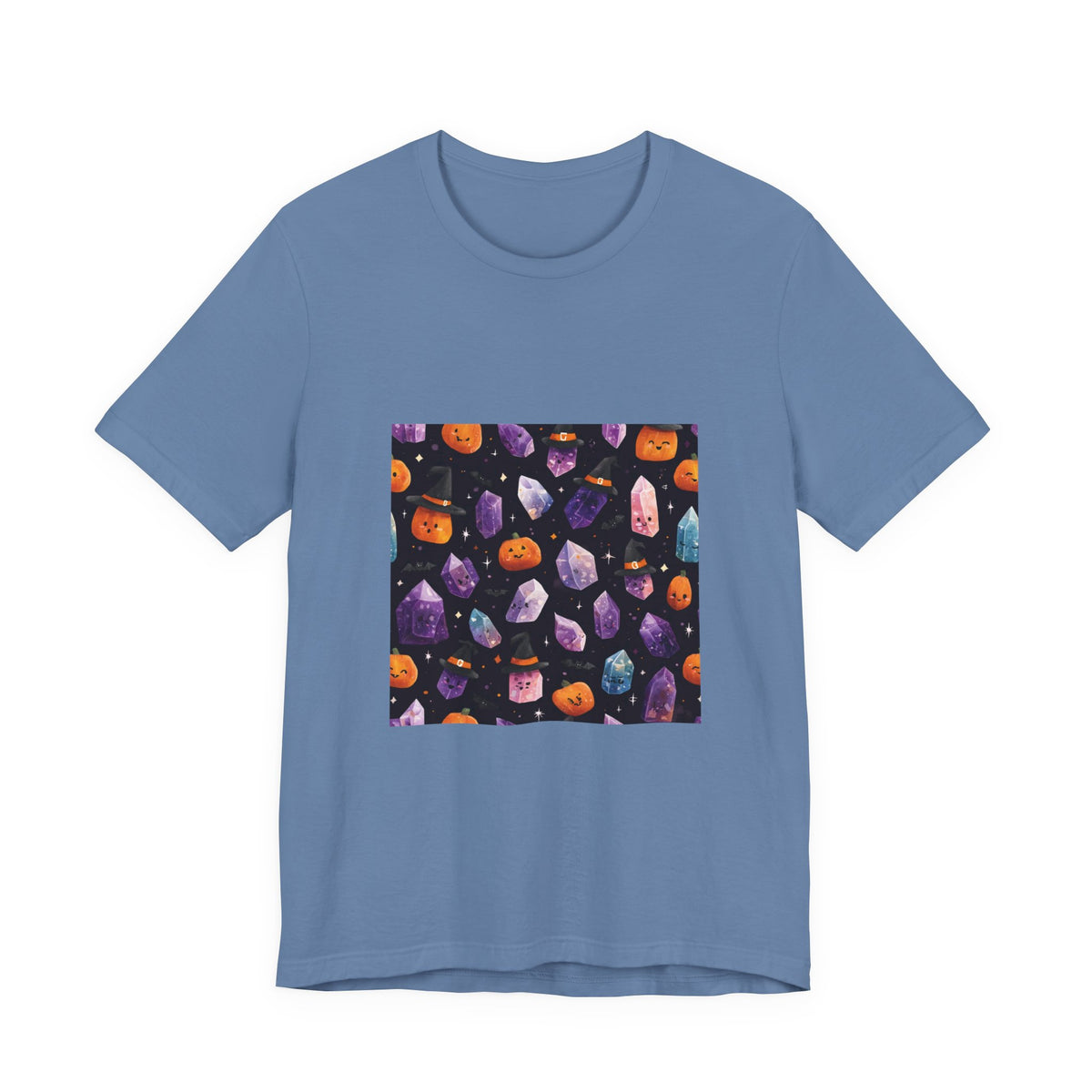 Halloween Crystal Party T-Shirt | Soft Blues
