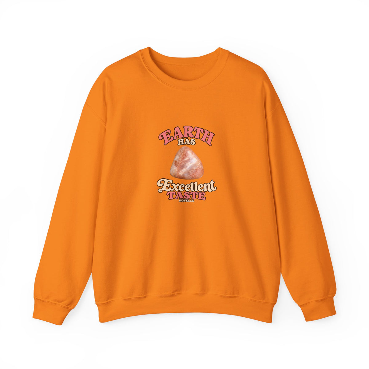 Earth Has Excellent Taste — Peach Moonstone Crewneck | Earth Tones & Brights