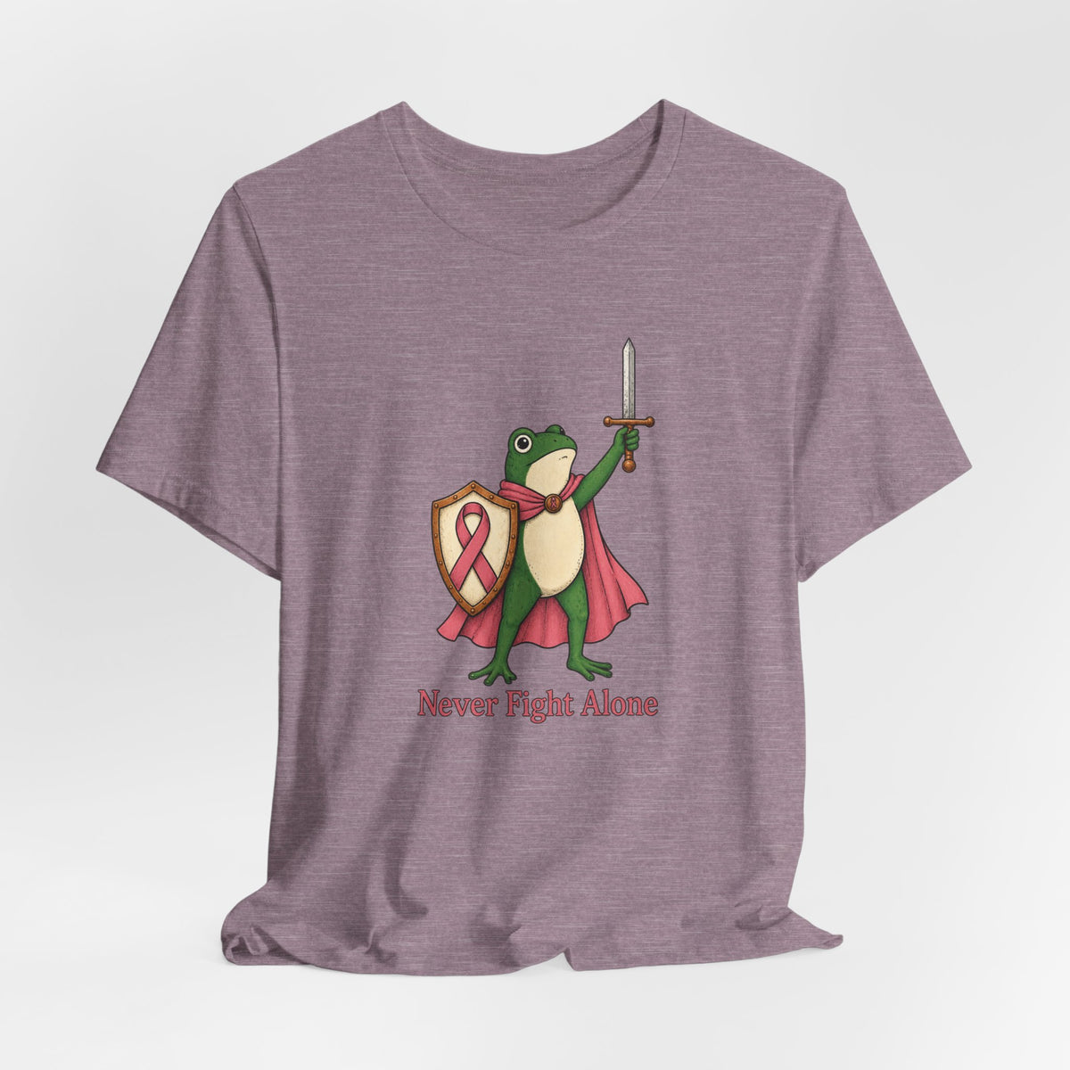 Never Fight Alone - Breast Cancer Awareness T-Shirt