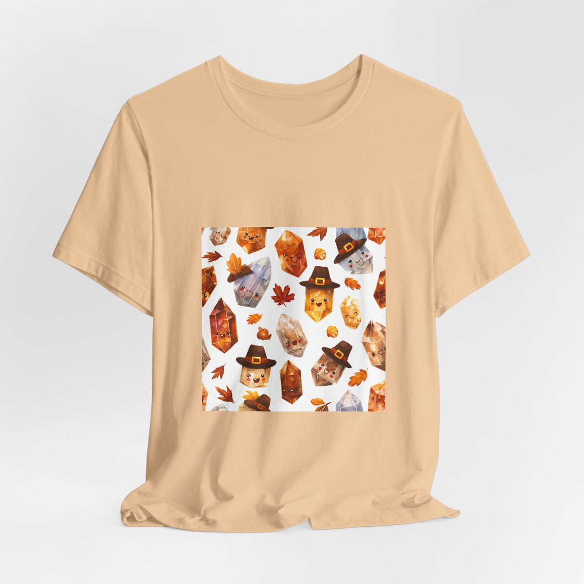 Thanksgiving Crystal Harvest T-Shirt | Sandy Neutrals & Oranges