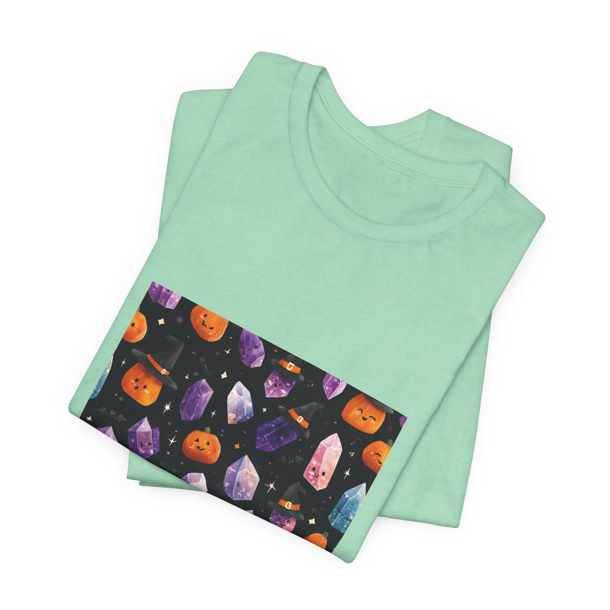 Halloween Crystal Party T-Shirt | Golds, Mints & Teal
