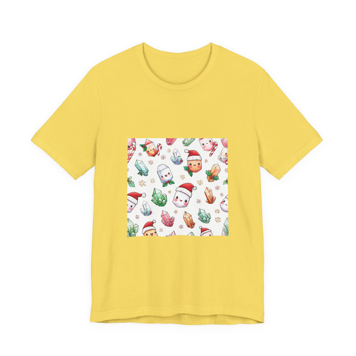 Pastel Christmas Crystal Friends T-Shirt | Golds, Mints & Teal