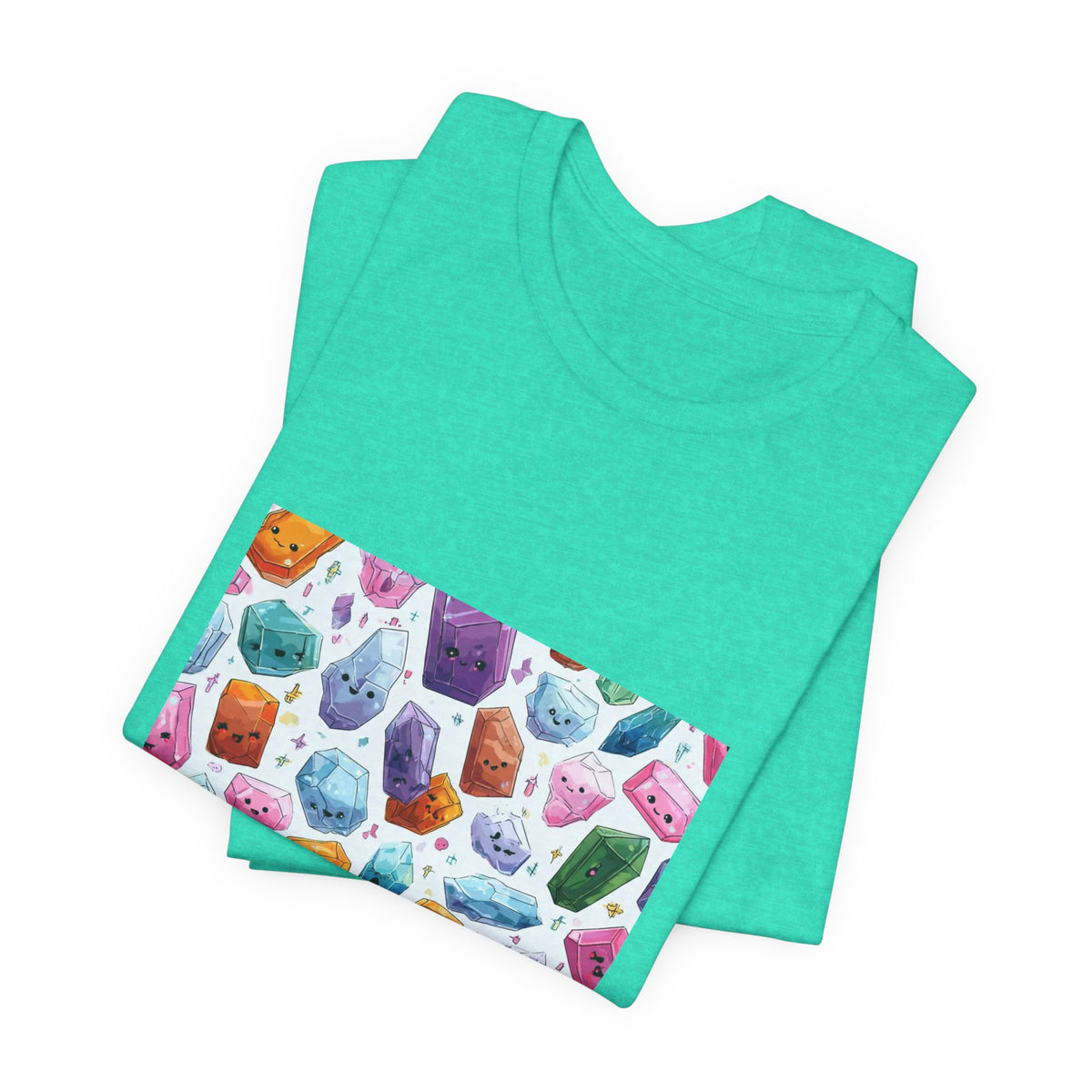 Pastel Crystal Friends T-Shirt | Soft Blues