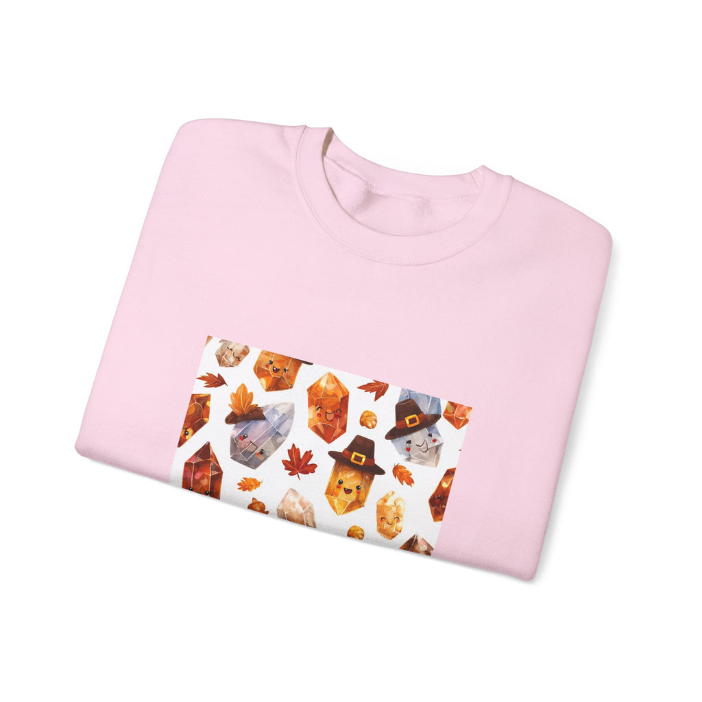 Thanksgiving Crystal Harvest Crewneck | Blues, Purples & Pinks