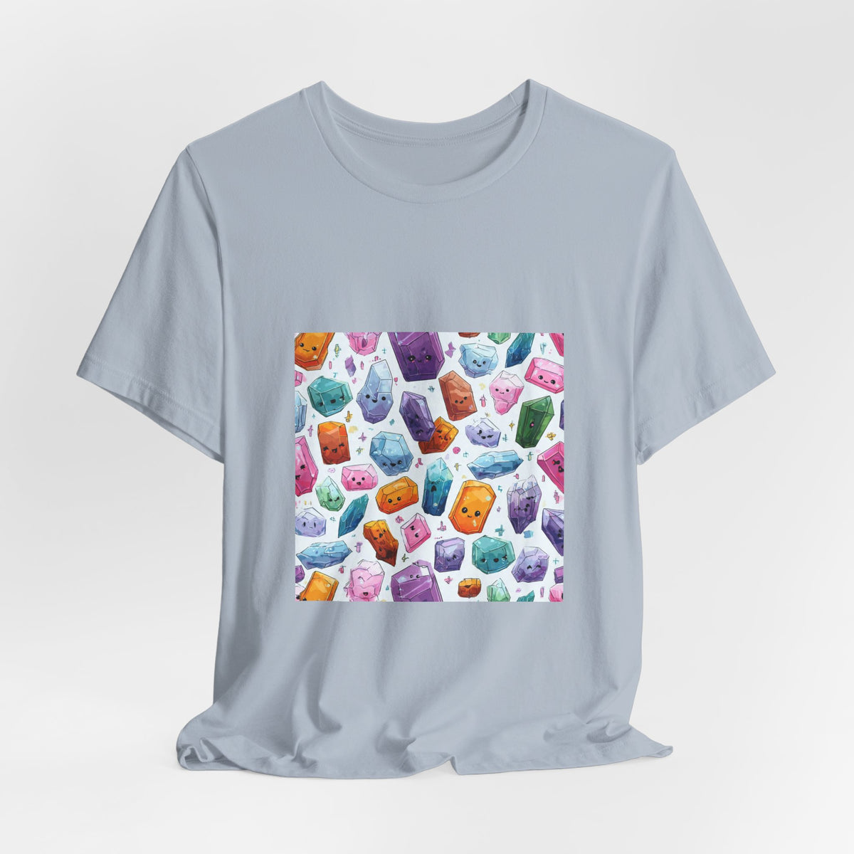 Pastel Crystal Friends T-Shirt | Soft Blues