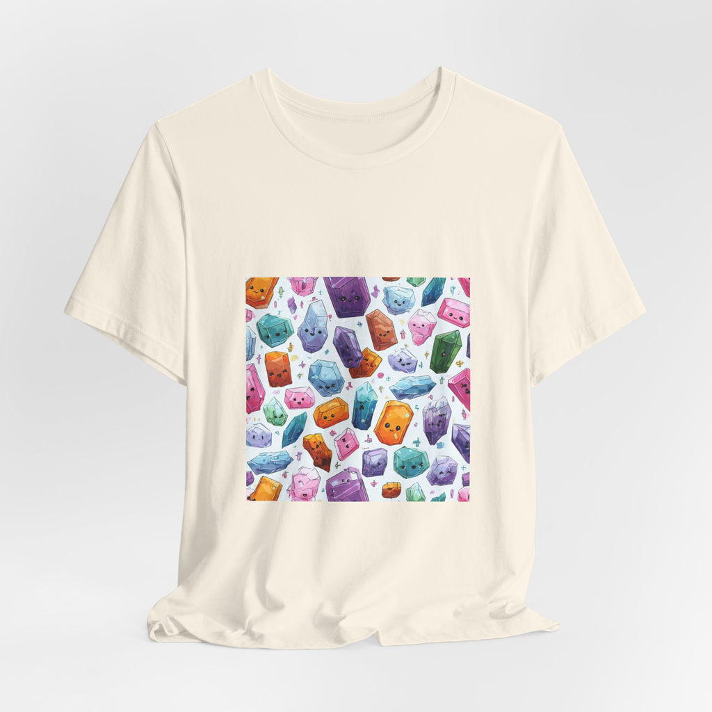 Pastel Crystal Friends T-Shirt | Sandy Neutrals & Oranges