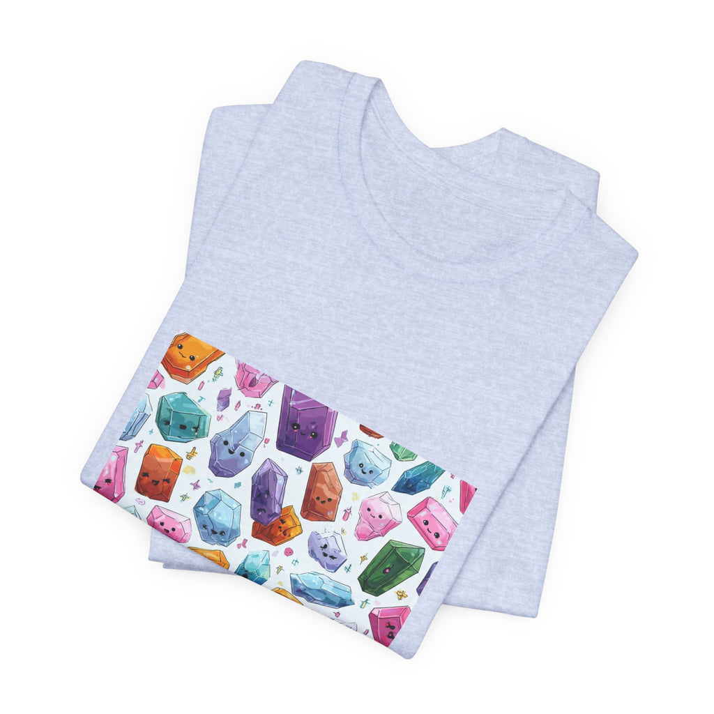 Pastel Crystal Friends T-Shirt | Soft Blues