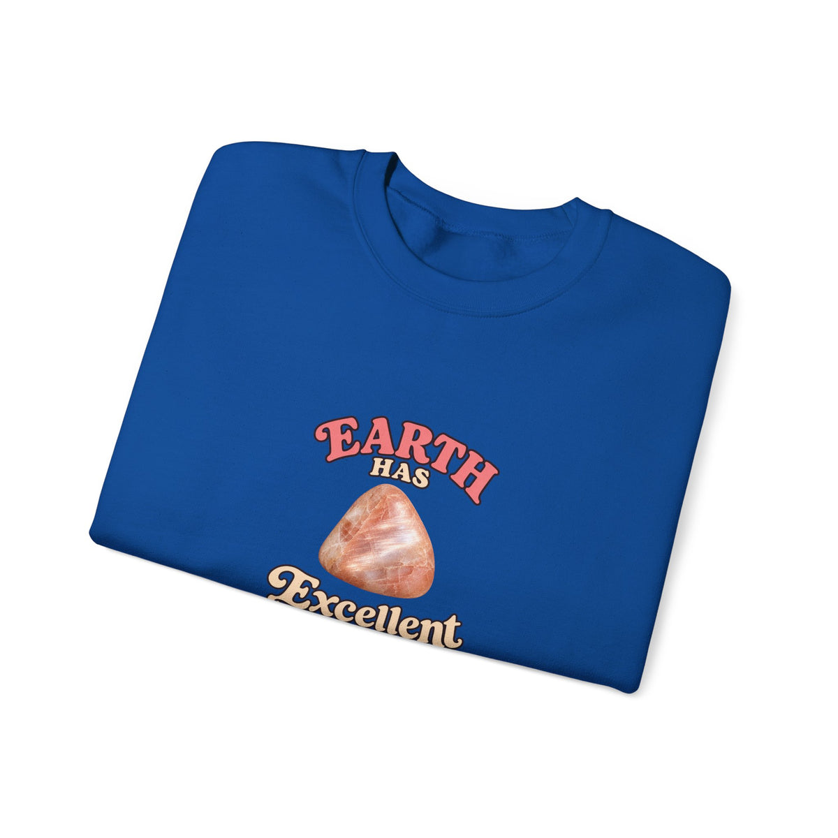 Earth Has Excellent Taste — Peach Moonstone Crewneck | Blues, Purples & Pinks