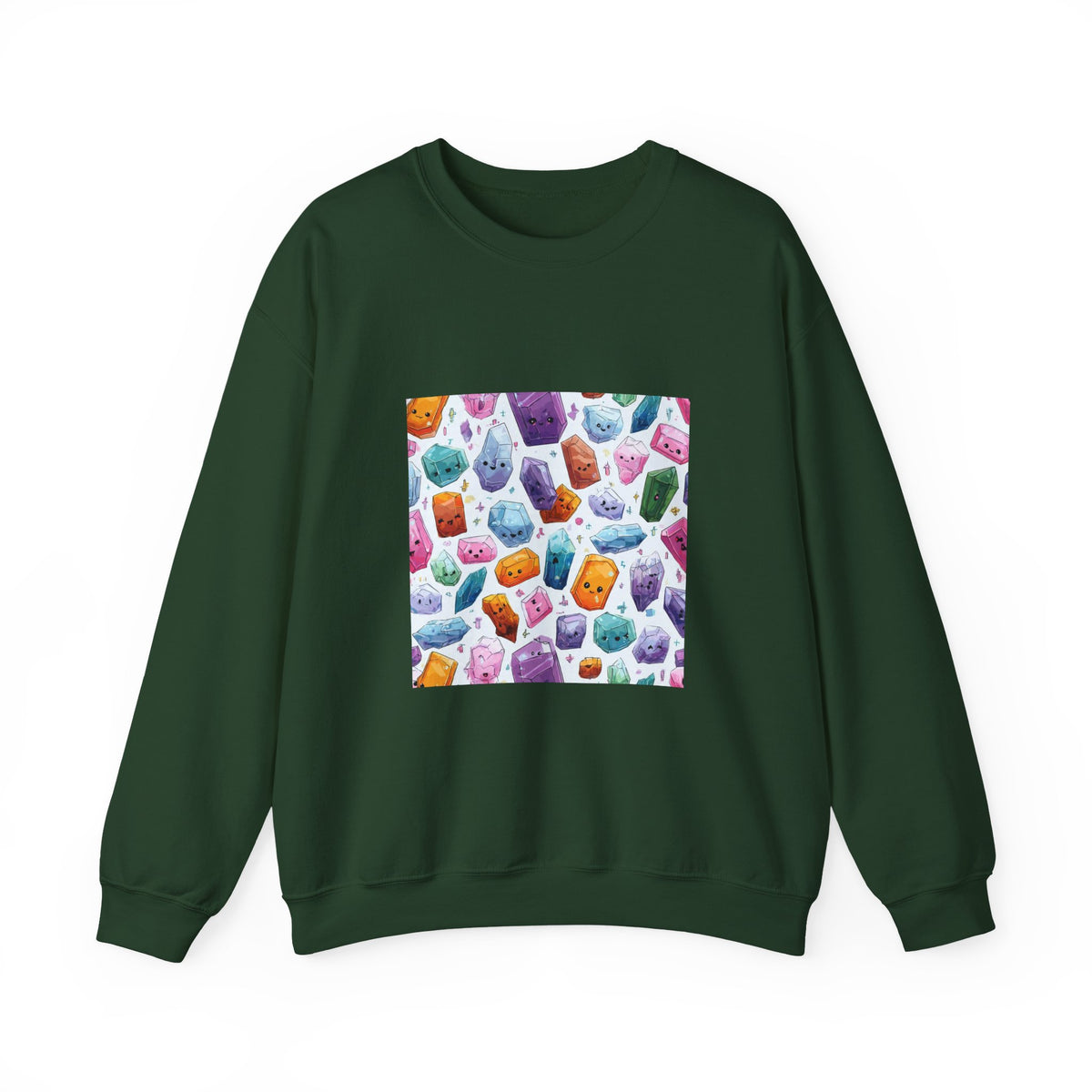 Pastel Crystal Friends Crewneck | Blues, Purples & Pinks
