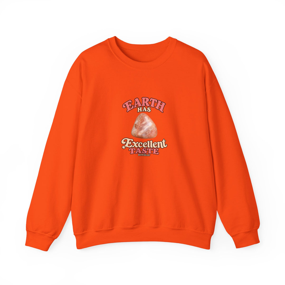 Earth Has Excellent Taste — Peach Moonstone Crewneck | Earth Tones & Brights