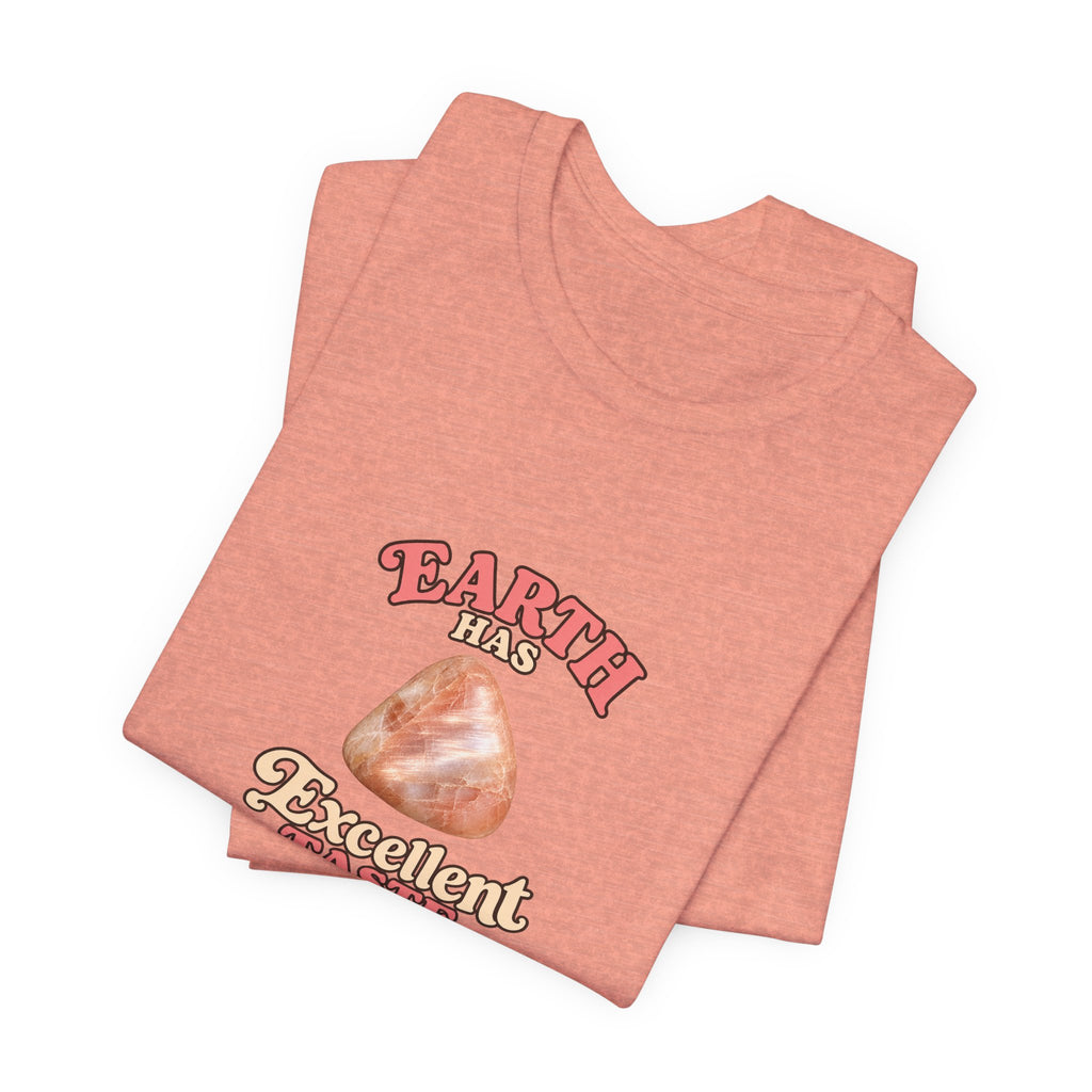 Earth Has Excellent Taste — Peach Moonstone Tee | Pinks & Orchid