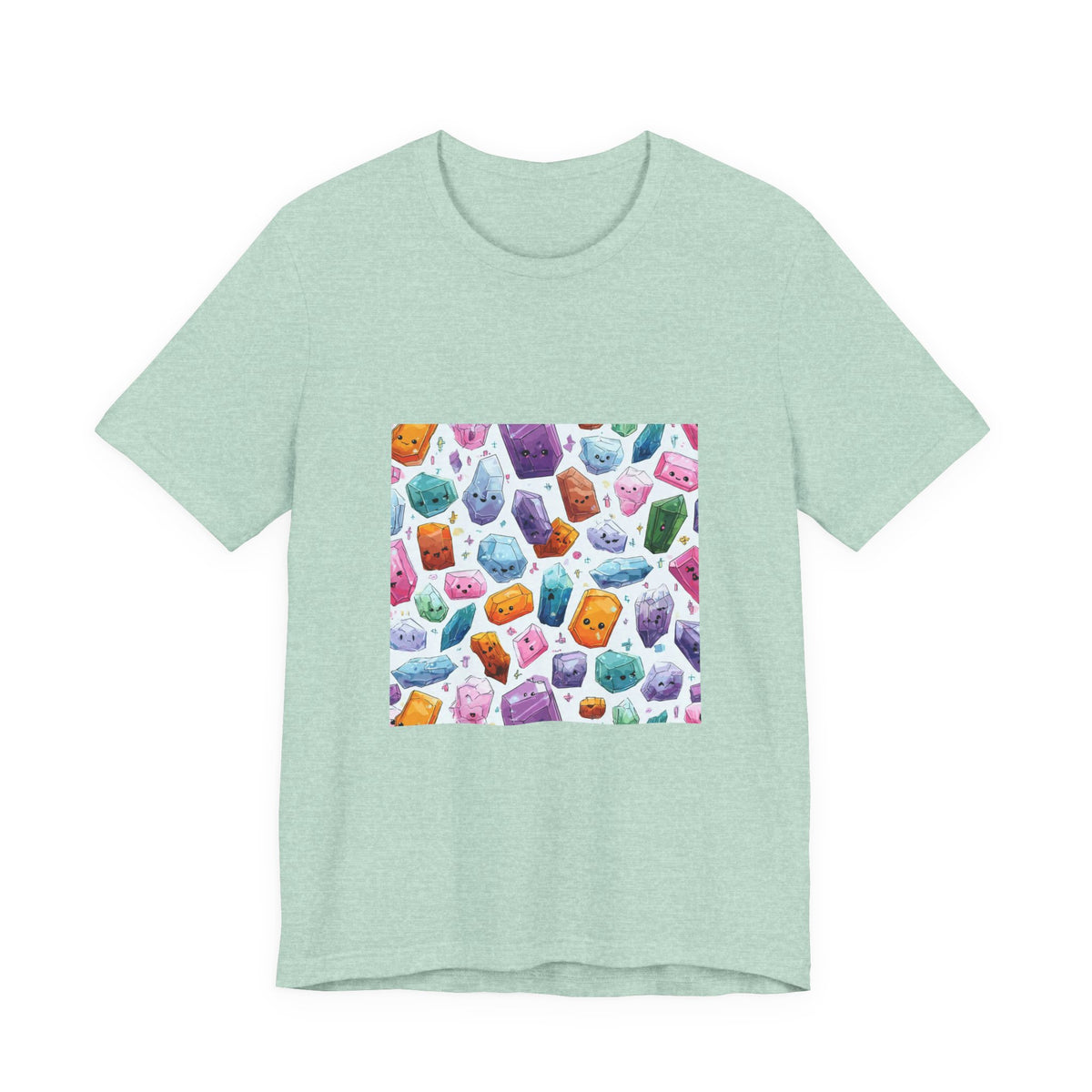 Pastel Crystal Friends T-Shirt | Golds, Mints & Teal