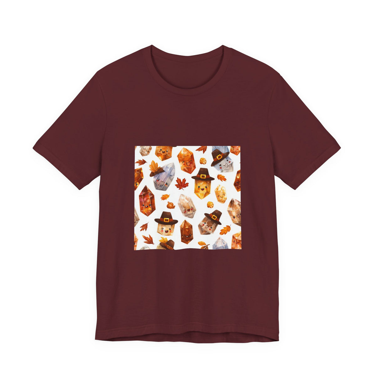 Thanksgiving Crystal Harvest T-Shirt | Earthy Reds & Browns