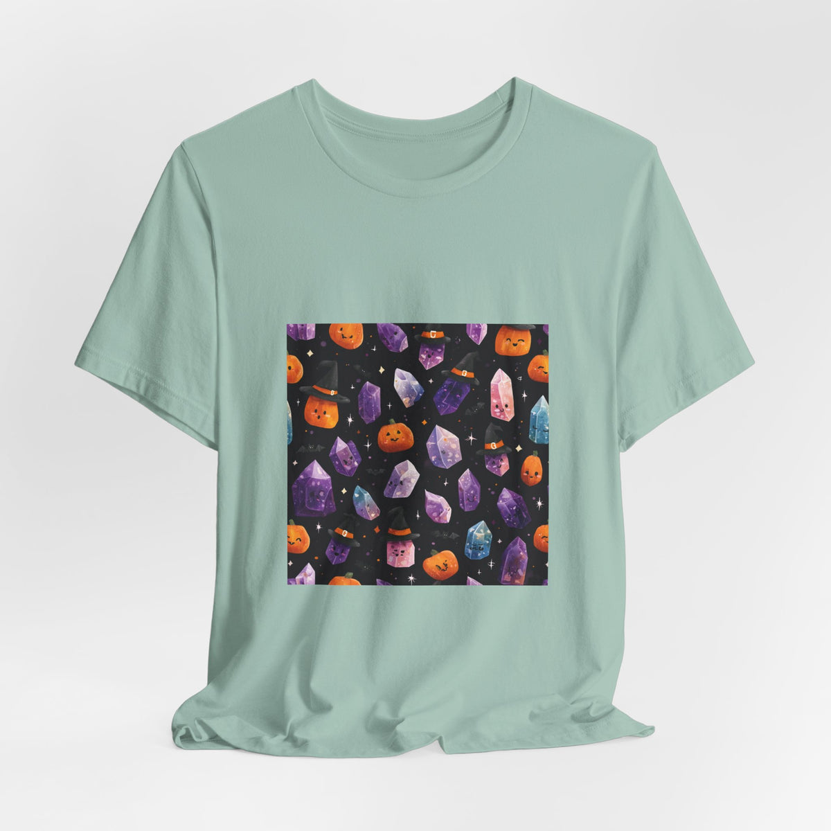 Halloween Crystal Party T-Shirt | Soft Blues