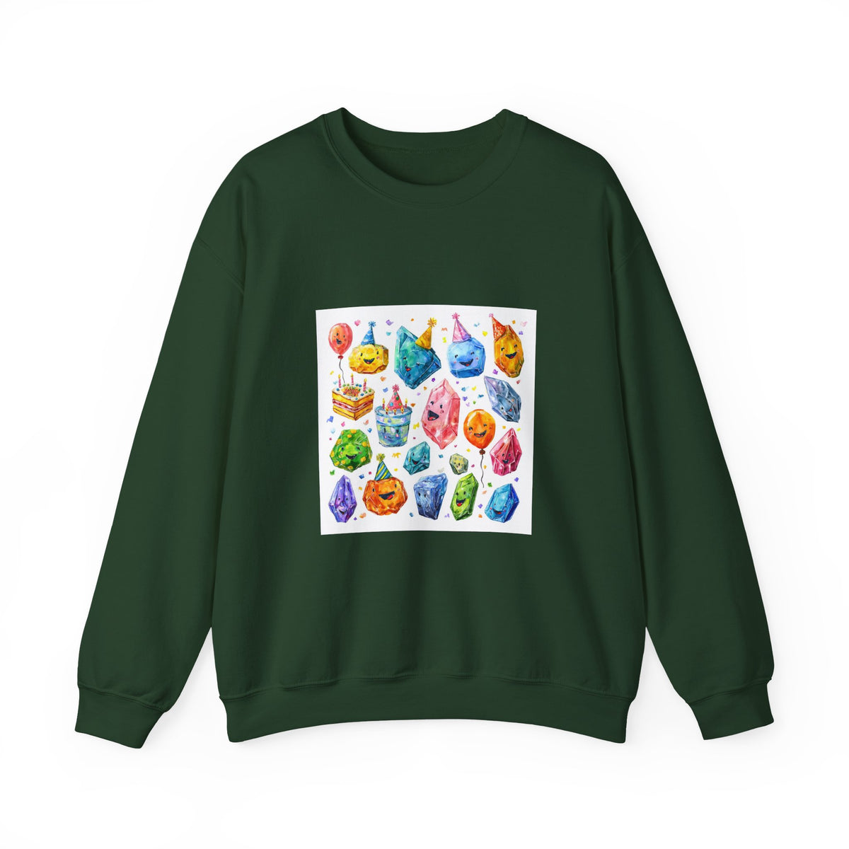 Crystal Birthday Party Crewneck | Blues, Purples & Pinks