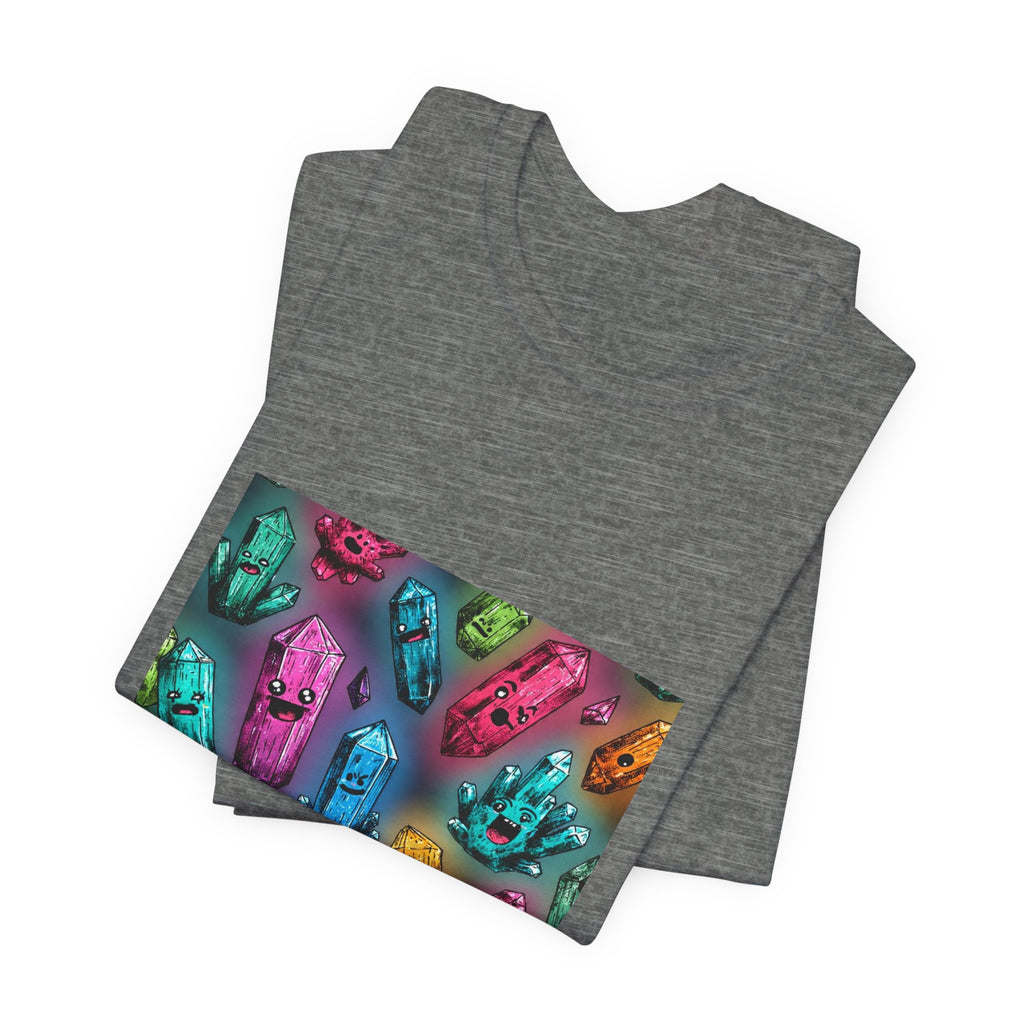 Colorful Crystal Characters T-Shirt | Light Neutrals