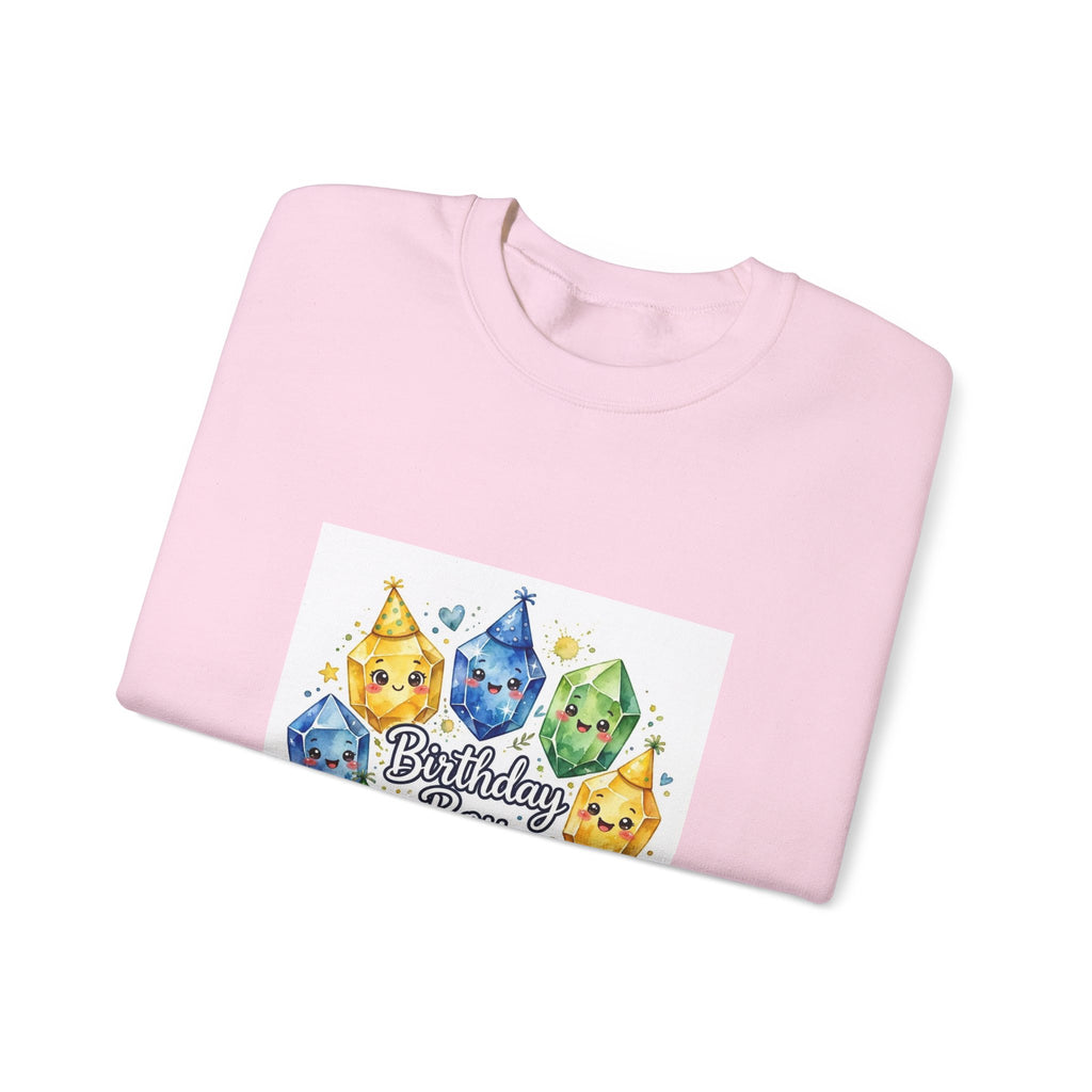 Birthday Boy Crystal Party Crewneck | Blues, Purples & Pinks