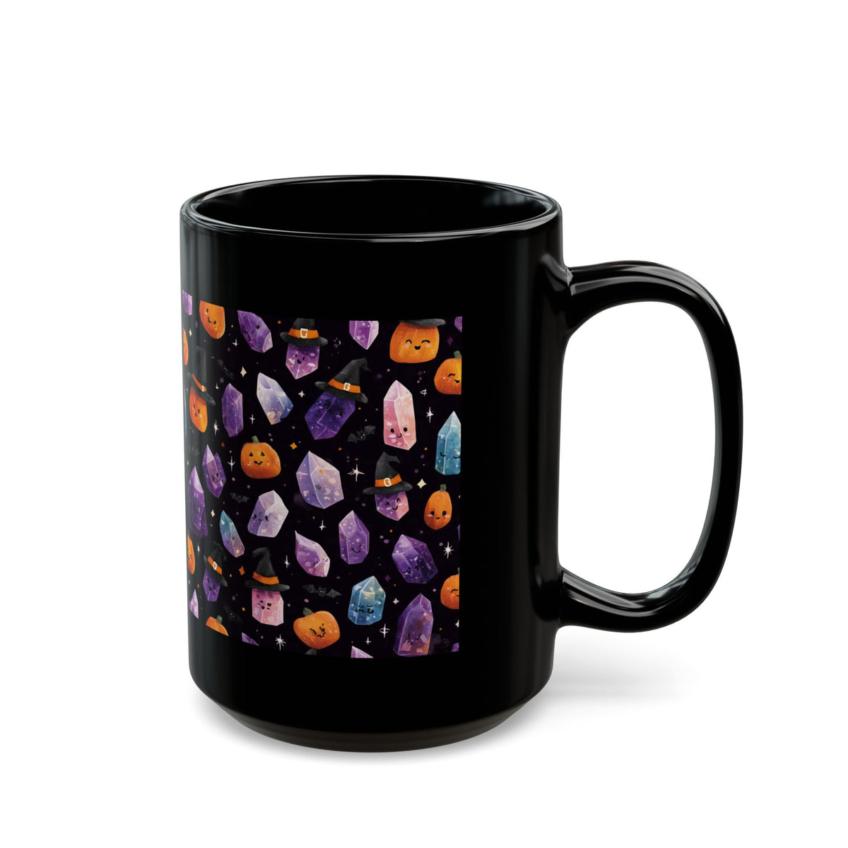 Halloween Crystal Party Black Mug