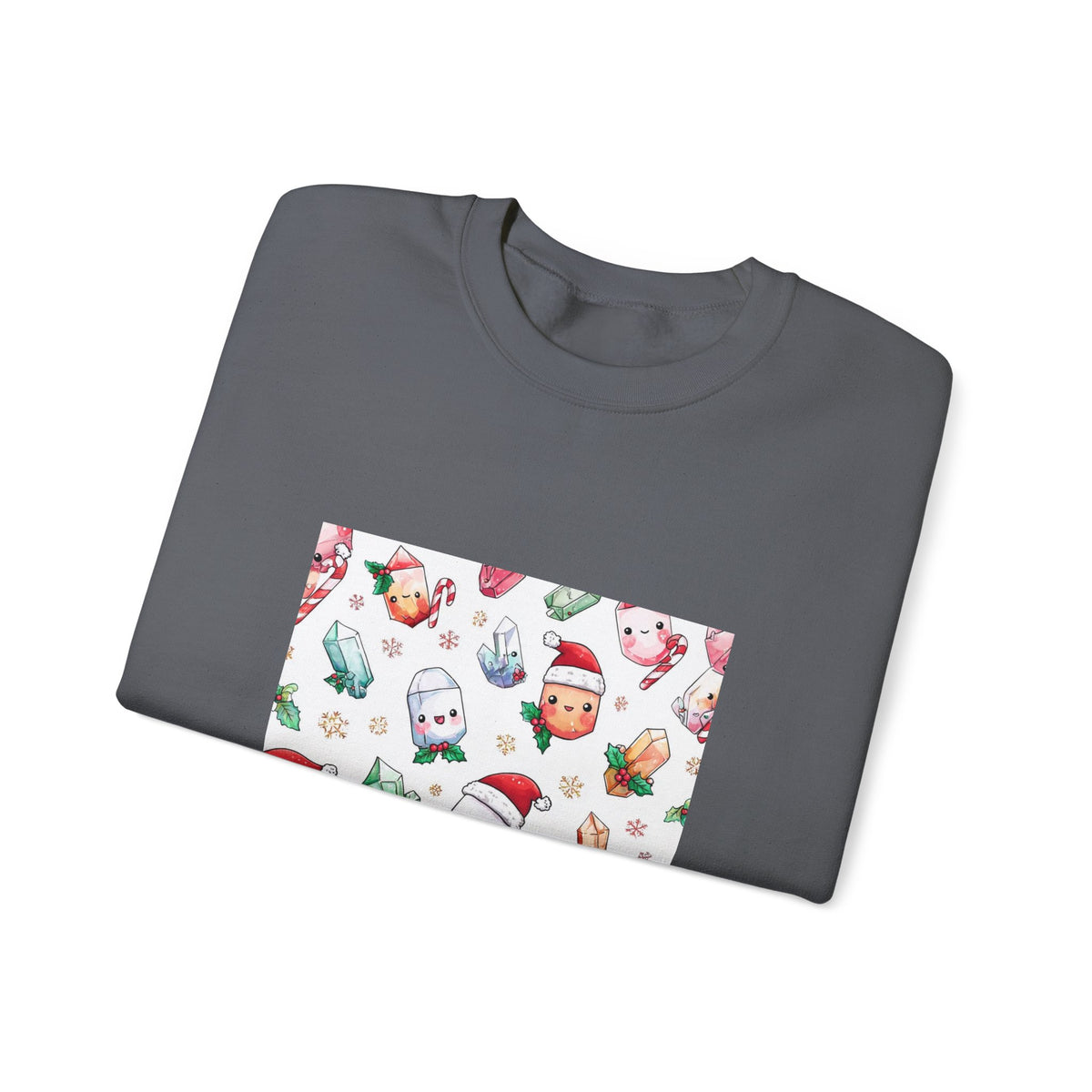 Pastel Christmas Crystal Friends Crewneck | Neutrals & Reds